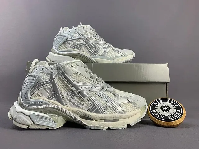 Balenciaga Triple S Silver Mesh