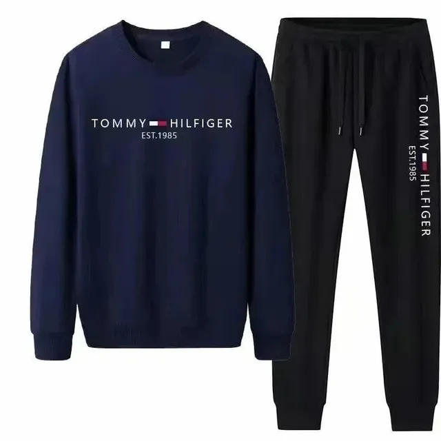 Polo Ralph Lauren Crewneck Sweatshirt and Joggers Set Tommy Hilfiger Logo Print