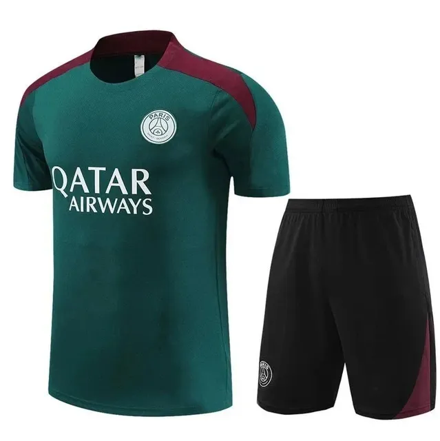 Paris Saint-Germain Training Jersey and Shorts Set Qatar Airways Sponsor