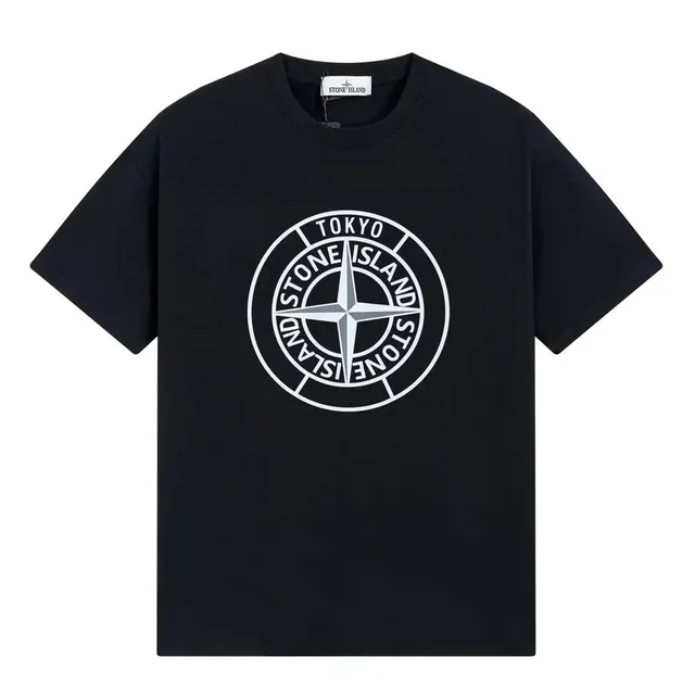 Stone Island Compass Logo T-Shirt Tokyo Print