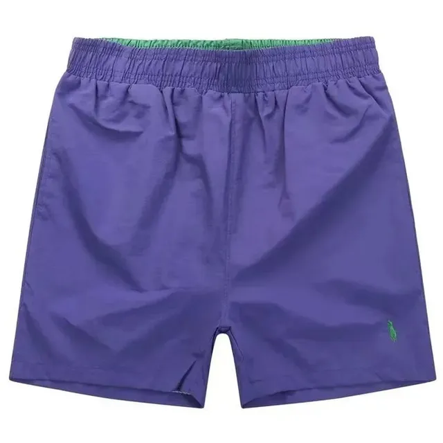 Polo Ralph Lauren Polo Shorts Purple with Green Waistband
