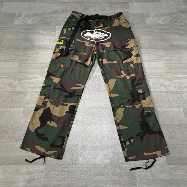 Corteiz Cargo Pants Woodland Camo