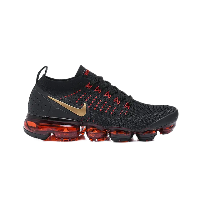 Nike Air VaporMax Black Red Gold