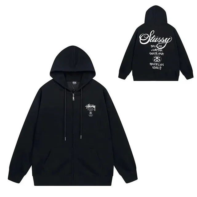 Stüssy Zip-Up Hoodie Brooklyn Venice