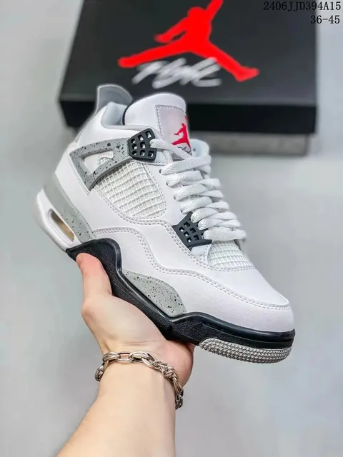 Air Jordan 4 White Cement