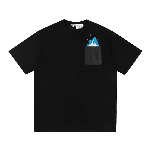 Loewe Pocket T-Shirt Flame Embroidery