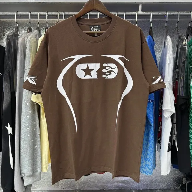 Hellstar Graphic Tee Star Flame Face Print