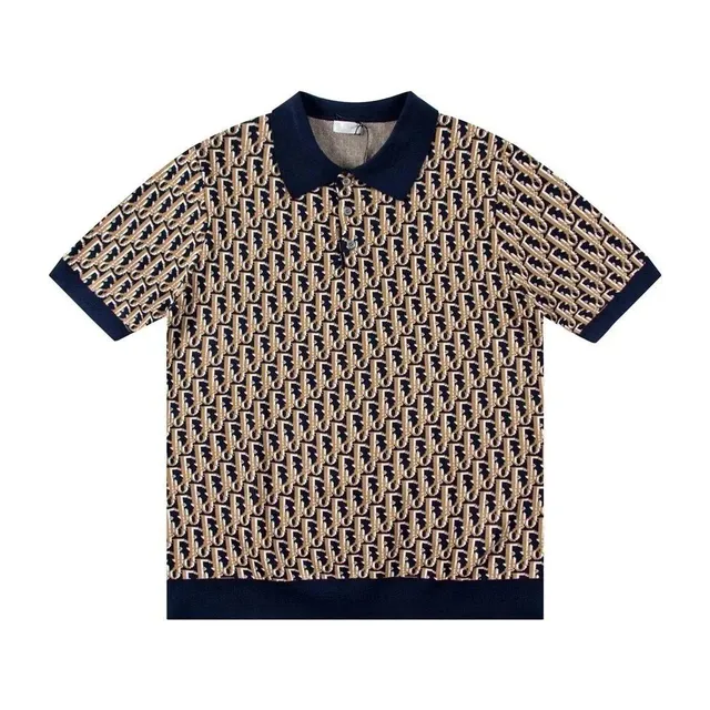 Dior Polo Shirt Oblique Logo Print