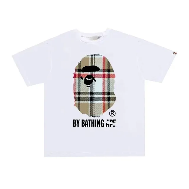 BAPE Ape Head Tee Plaid Ape Head