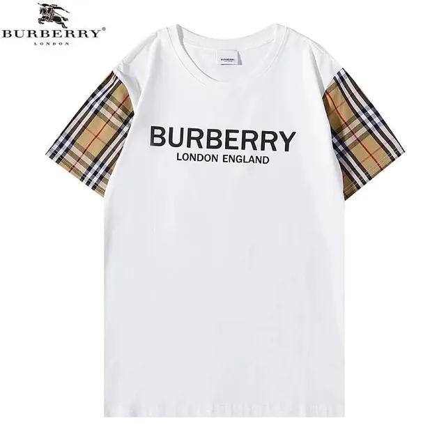 Burberry Logo T-Shirt Check Sleeve