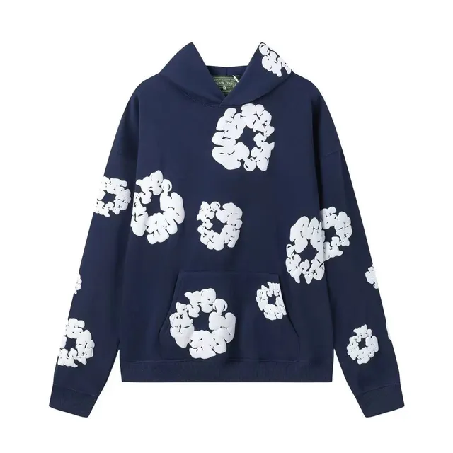 Denim Tears Hooded Sweatshirt Cloud Print