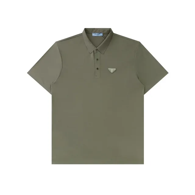 Prada Polo Shirt Triangular Logo