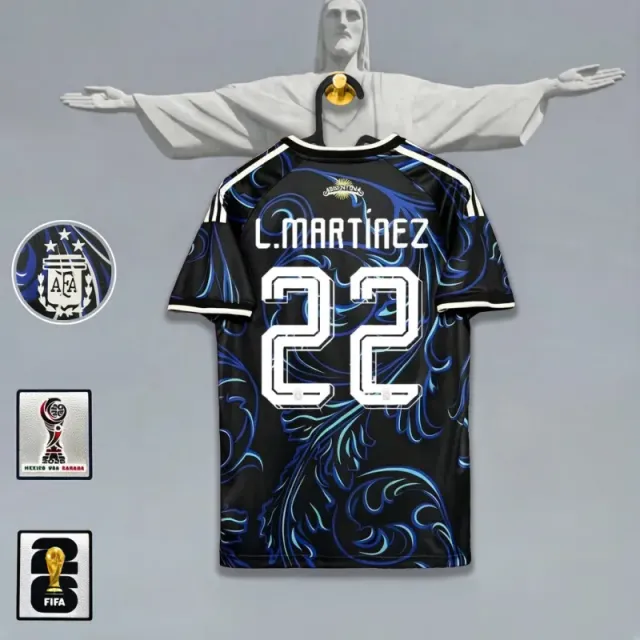 Argentina away jersey, number 22 with captain's armband