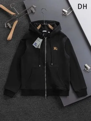 Burberry Zip-Up Hoodie Equestrian Knight Logo