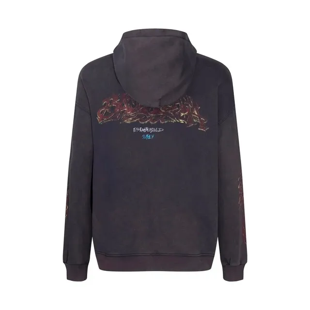 Balenciaga Hooded Sweatshirt Graffiti Print