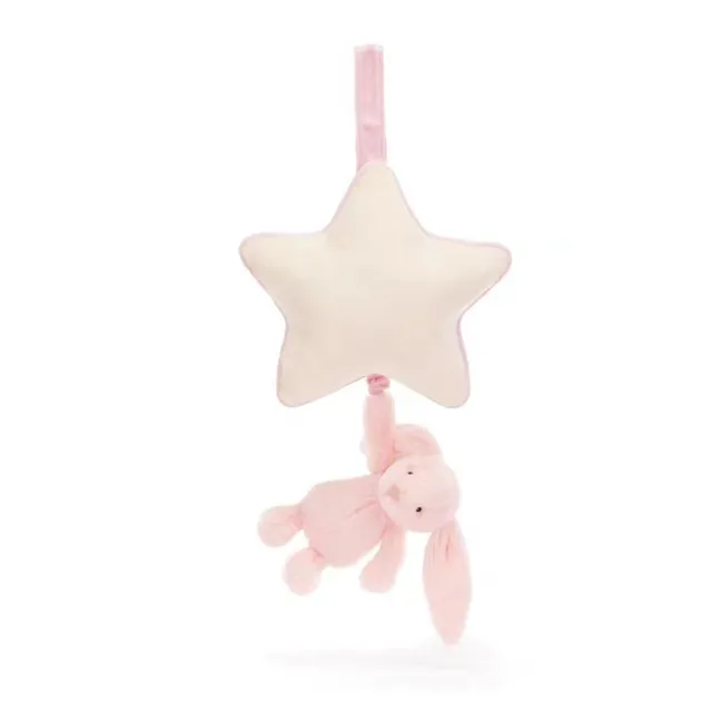 Pink Rabbit Pulling Bell