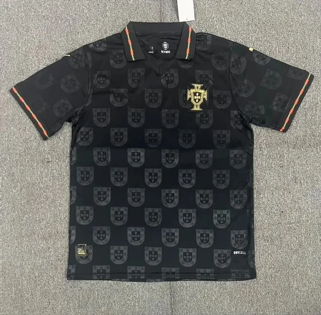 Nike Portugal National Team Jersey Black Shield Print