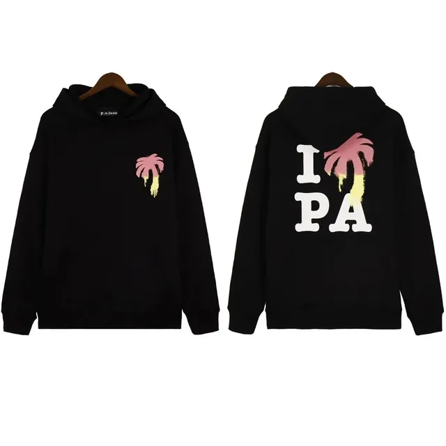Palm Angels Hoodie Palm Tree Print
