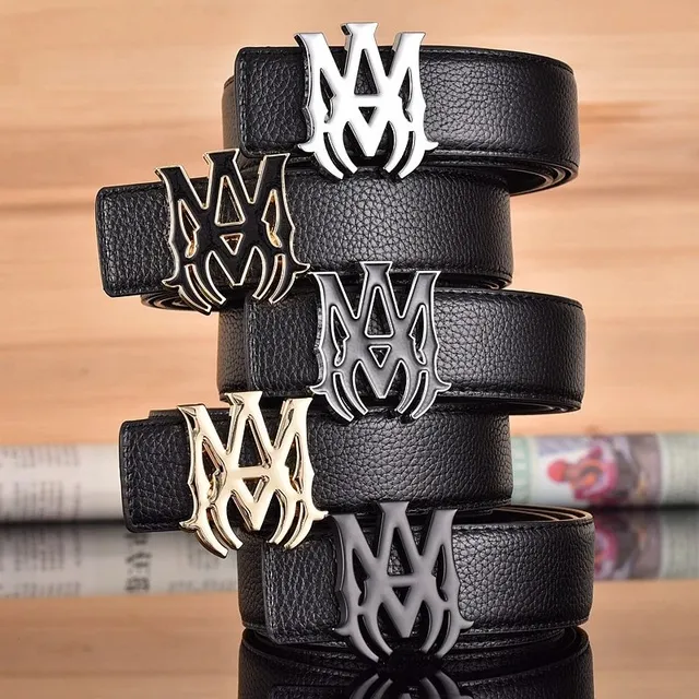Amiri Logo Belt Metallic Logo Buckle