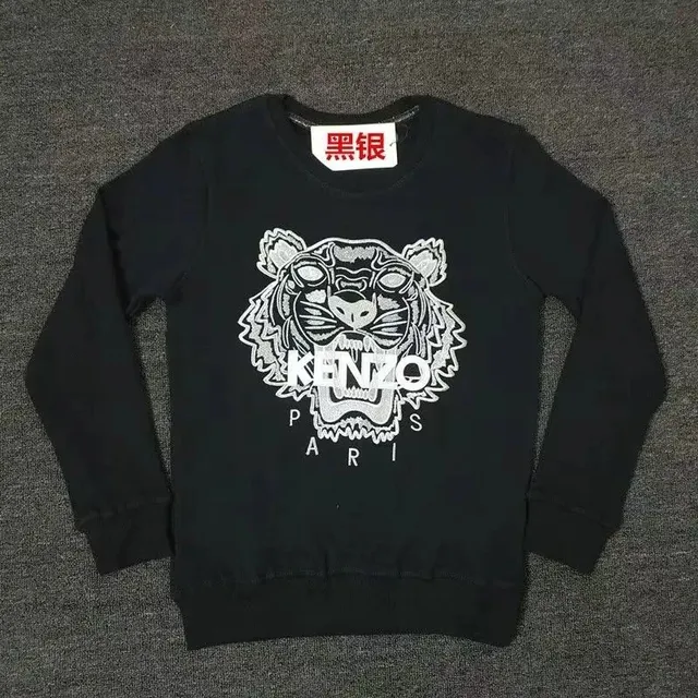 Kenzo Tiger Sweatshirt White Embroidered Logo