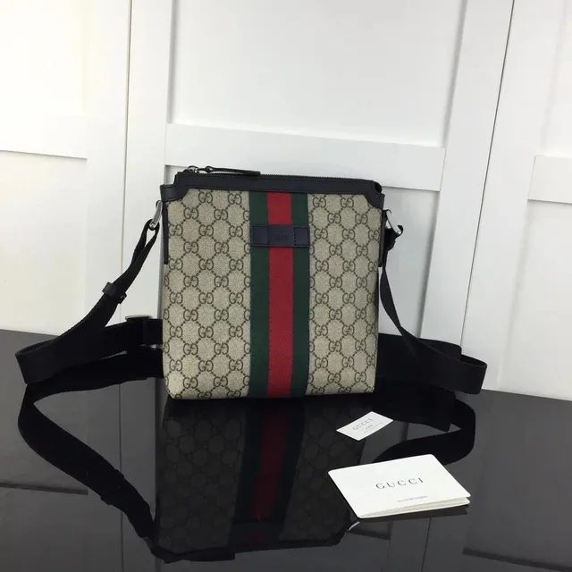 Gucci Webster Bag GG Supreme with Web Stripe