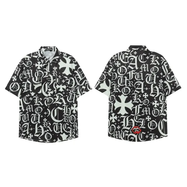 Chrome Hearts Printed Shirt Cross and Logo All-Over Print