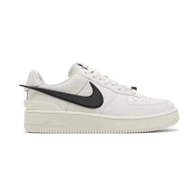 Nike Air Force 1 Low Triple White with Black Swoosh