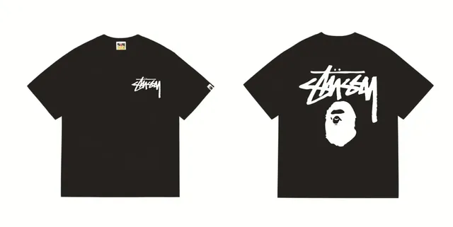 Stüssy T-Shirt Bape x Stussy