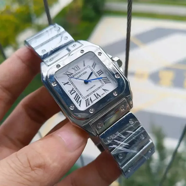 Cartier Santos Automatic Steel with Roman Numerals