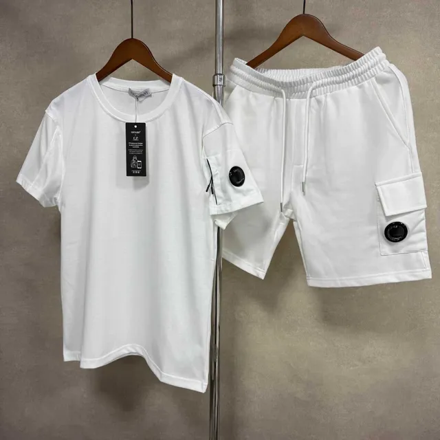 C.P. Company T-Shirt and Shorts Set Goggle Pocket