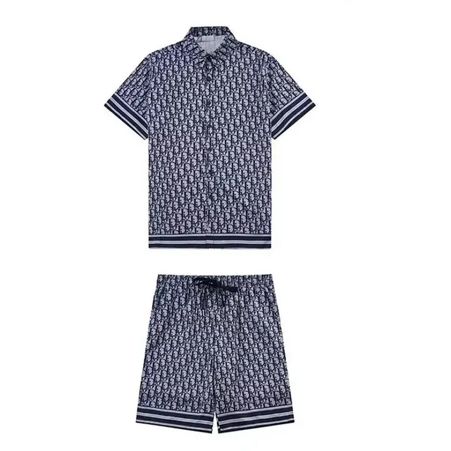 Dior Oblique Print Set Navy White Monogram