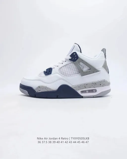 Air Jordan 4 Retro White/Navy