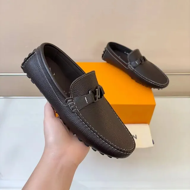 Louis Vuitton Driver Loafer Monogram Leather