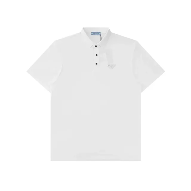 Prada Polo Shirt Triangle Logo