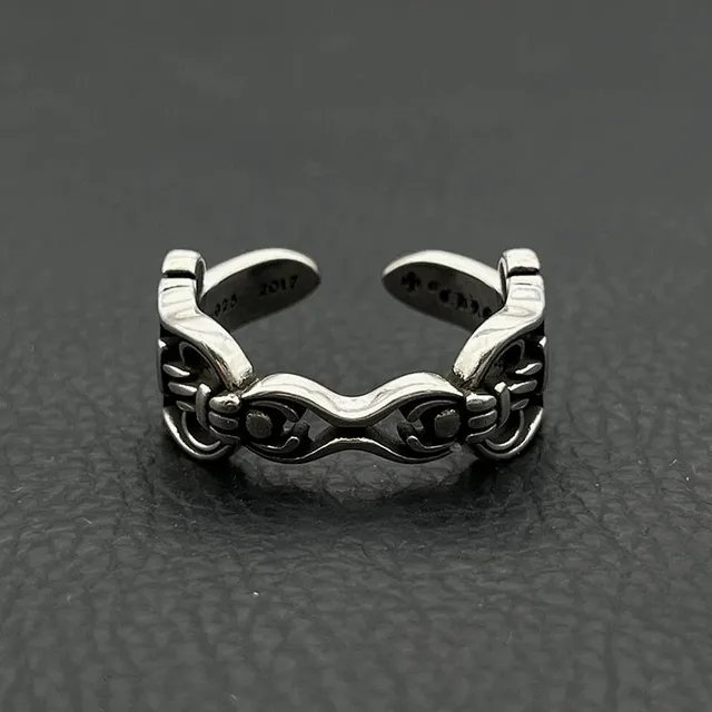 Chrome Hearts Open Ring Cross & Heart Motif