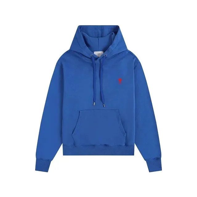Amiri Hoodie Solid Blue