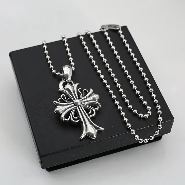 Chrome Hearts Cross Pendant Ball Chain