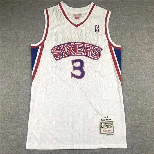 Mitchell & Ness × NBA Philadelphia 76ers Allen Iverson Jersey 1996-97 Road