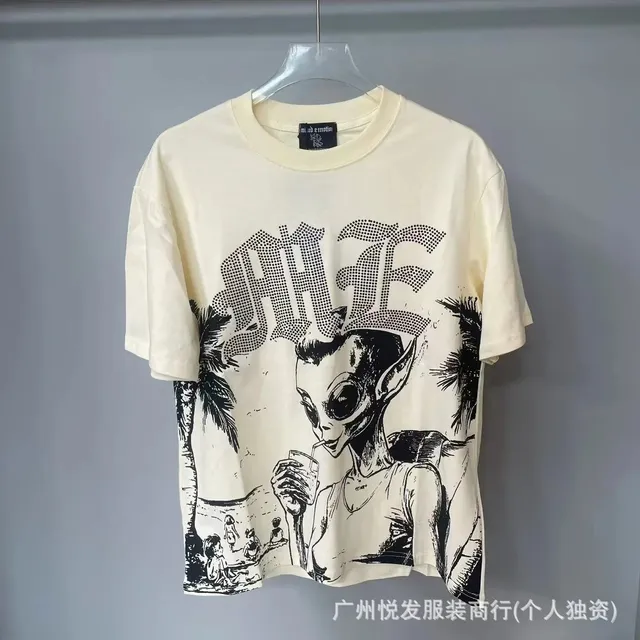Miu Miu Graphic Print T-Shirt Alien Palm Tree