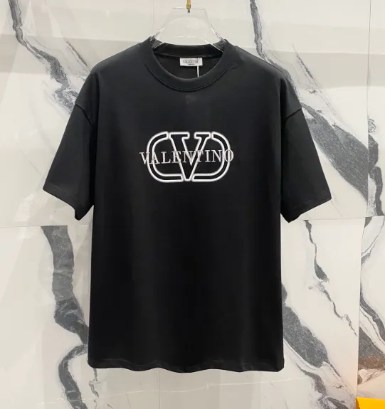 Valentino Logo T-Shirt VLTN Outline