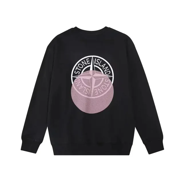 Stone Island Crewneck Sweatshirt Compass Logo Print