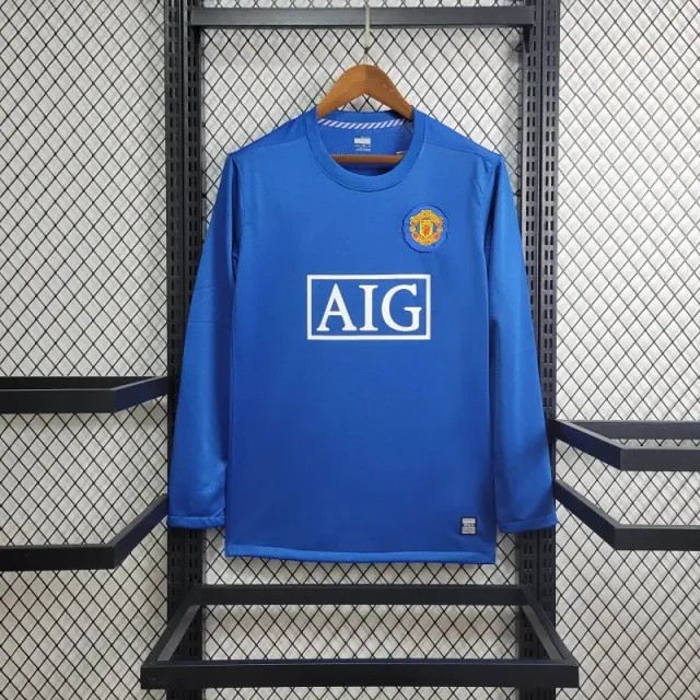 08-09 manchester united second away long sleeves