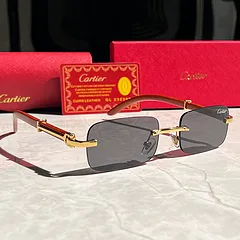 Cartier Juste Un Clou Sunglasses Gold Frame Grey Lens