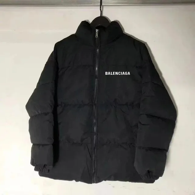 Balenciaga Puffer Jacket Logo Print