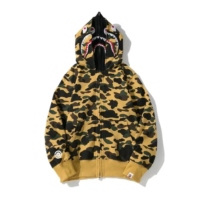 BAPE Shark Full Zip Hoodie Camo