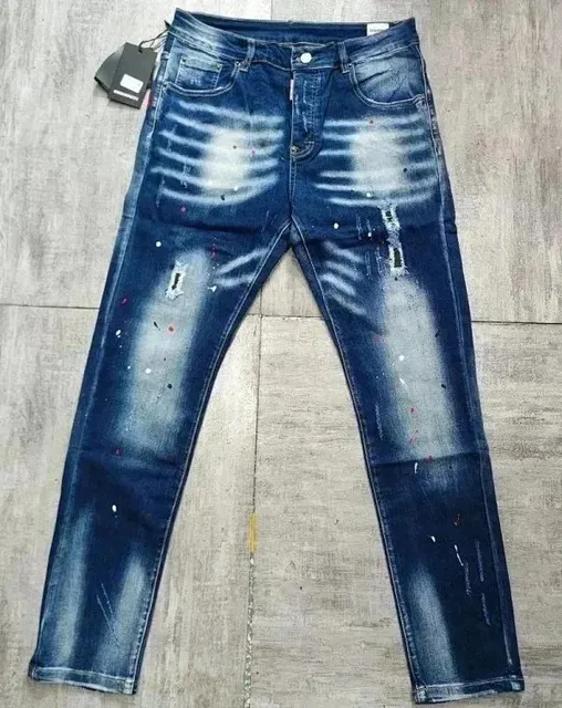 Diesel Distressed Jeans Paint-Splatter Wash