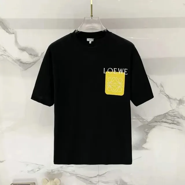 Loewe T-Shirt Yellow Logo Patch