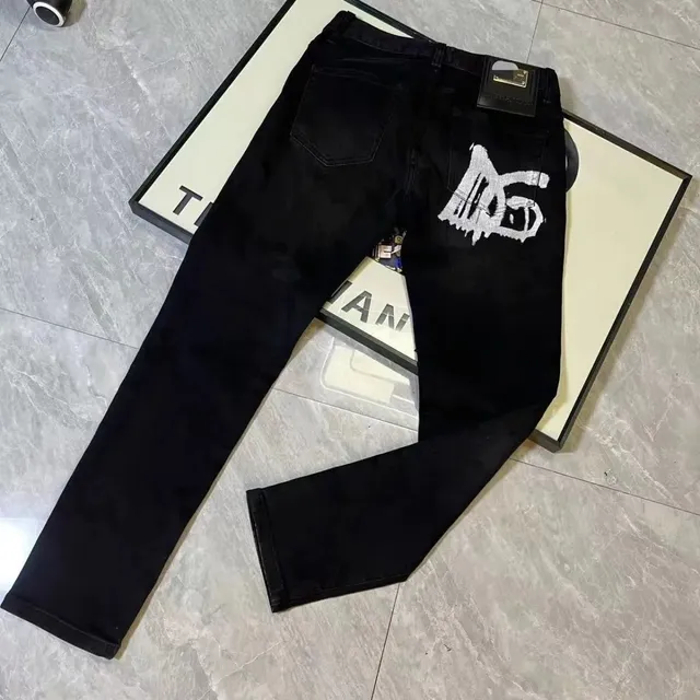 Jeans Dior Oblique Logo Print