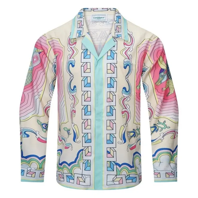 Casablanca Casa Tennis Club Shirt Multicolor Graphic Print