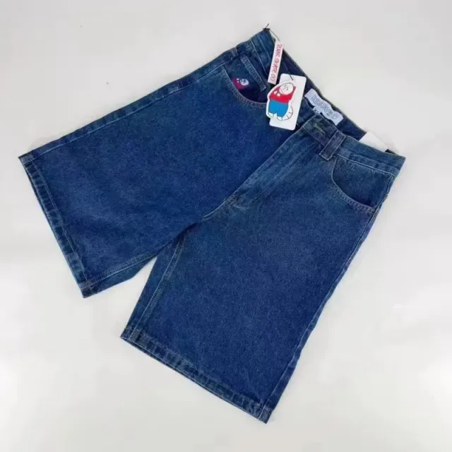 BAPE Denim Shorts Ape Head Patch